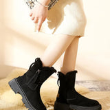 Bottes D’Hiver Pour Femme Avec Doublure En Polaire