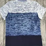 T-shirt Col Rond Manches Courtes Couleur Contrastée
