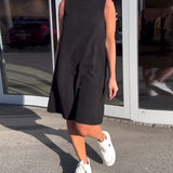 Robe Sans Manches Unie Shift