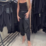 Pantalon À La Mode Dentelle Broderie Harem