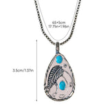 Collier pendentif vintage bohémien