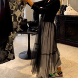 Chemise Longue Fluide à La Mode En Maille