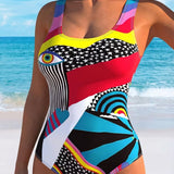 Maillot De Bain Une Pièce Imprimé Étoiles