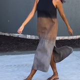 Robe sans manches et dégradé