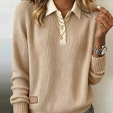Pull À Revers Style Patchwork