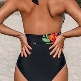 Maillot de bain une pièce fleuri
