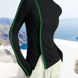 Pull à col roulé et patchwork