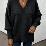 Pull Manche Lanterne Encolure En V