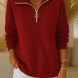 Pull Tendance À Demi-Zip