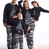 Pyjama familial de Noël à imprimé sapin de Noël