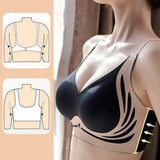 Soutien-gorge push-up sans armatures liftant anti-relâchement