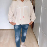 Sweats à capuche amples à imprimé ancre