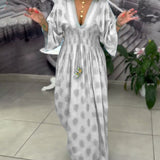 Robe Ample Imprimé Vacances Taille Maxi