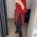Robe imprimée ligne col rond