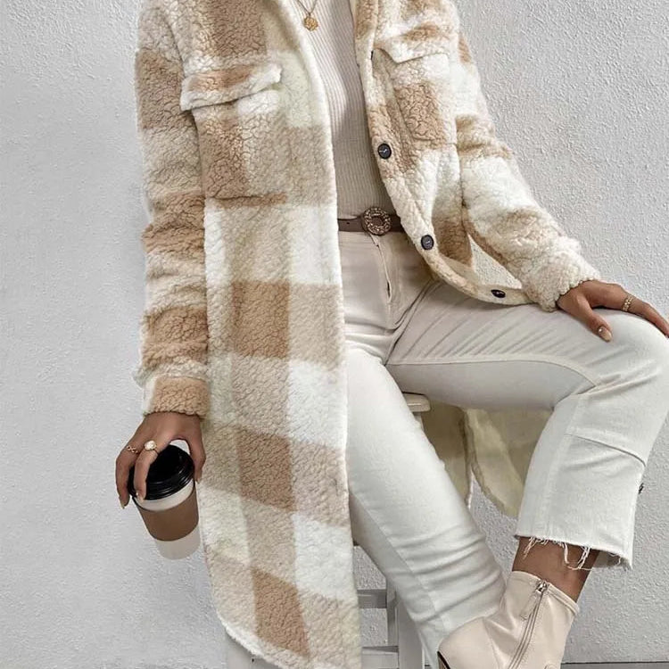 Tianna | Manteau en peluche oversize avec doublure chaude pour femme