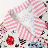 Ensemble deux pièces décontracté imprimé pour la maison