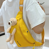Sac à bandoulière en forme d'ours en peluche