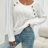 Pull Uni Manches Raglan Boucle Point De Câble