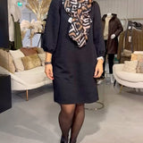 Robe élégante de couleur unie