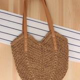 Sac fourre-tout en paille pour femme