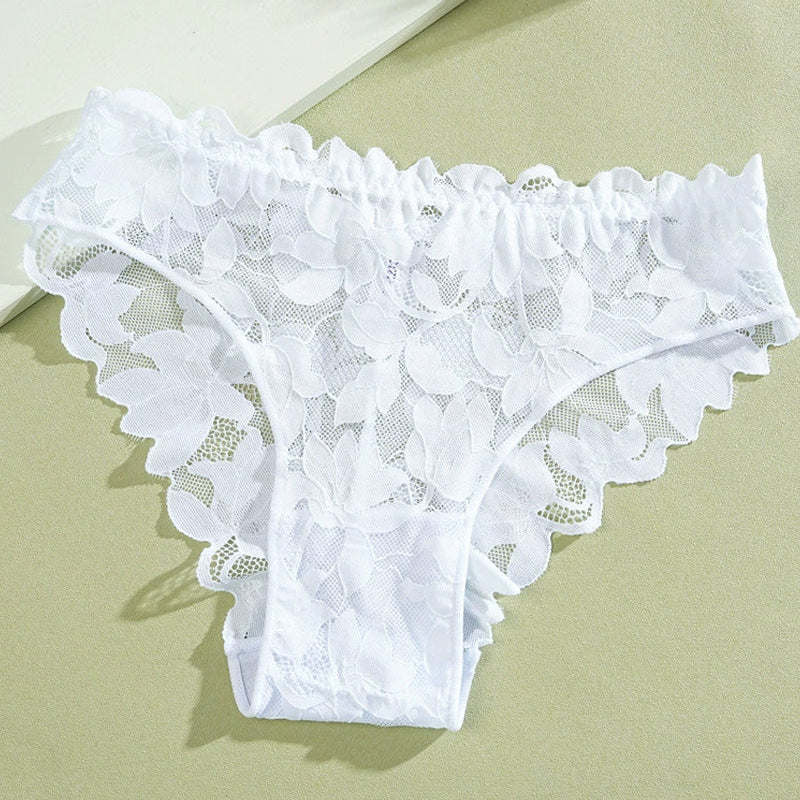 Culotte Femme En Dentelle Semi-Transparente