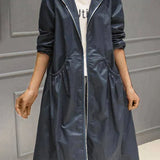 Klarissa | Manteau de pluie long avec capuche pour femme