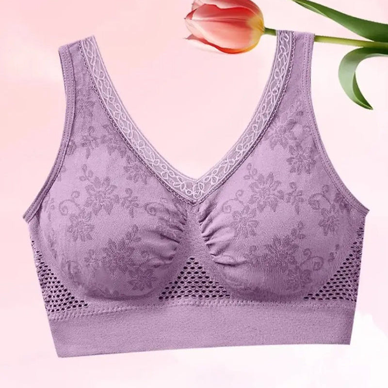 Soutien-Gorge Gainant En Coton Pur Confortable Et Sans Boutons