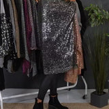 Robe ample à sequins de vacances