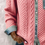 Chemise Manches Longues À Patchwork Jean