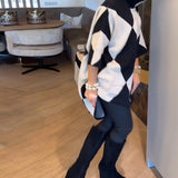 Pull Col Montant Argyle Irrégulier