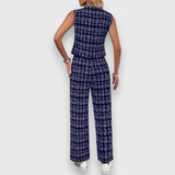 Jasmína – Ensemble haut à col V et pantalon assorti