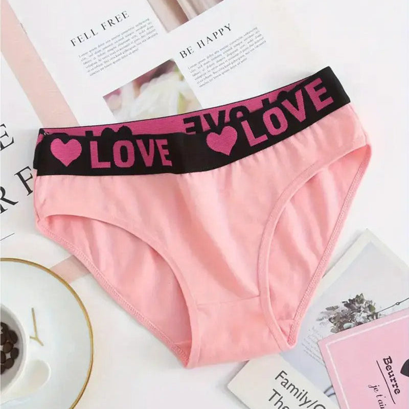 Culotte Imprimé Cœur Taille Basse