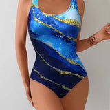 One-Piece Dégradé Imprimé