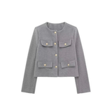 Florine | Veste vintage boutonnée à manches longues pour femme
