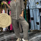 Costume Col Montant Poche Décontracté