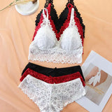 Ensemble De Sous-Vêtements Femme Dentelle Romantique