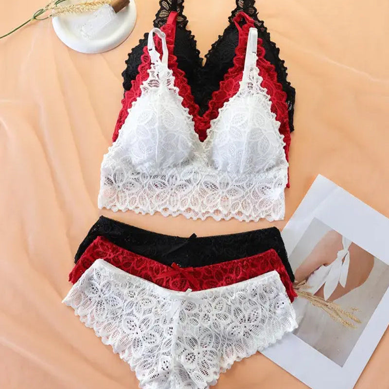 Ensemble De Sous-Vêtements Femme Dentelle Romantique