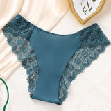 Ensemble De Culotte En Dentelle Pour Femme Avec Contraste En Dentelle