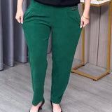 Pantalons Skinny Extensibles Unis