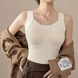 Gilet Thermique Femme avec Soutien-Gorge Intégré