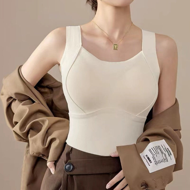 Gilet Thermique Femme avec Soutien-Gorge Intégré