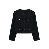 Florine | Veste vintage boutonnée à manches longues pour femme