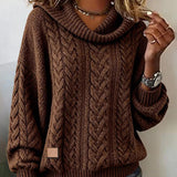 Pull en maille torsadée unie