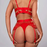 Sous-Vêtements Brodés Sexy Cinq Pièces