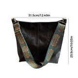 Sac seau vintage à bandoulière de grande capacité