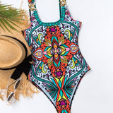 Combinaison de Bain à motifs Floraux de Plage