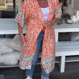 Manteau de plage de vacances imprimé à la mode