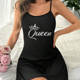 Chemise De Nuit Imprimée Petite Taille Débardeur