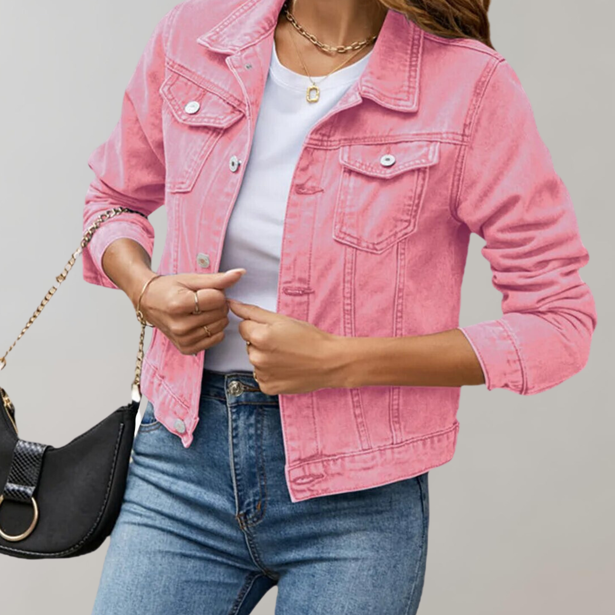 Lucinda | Chemise Décontractée à Manches Longues avec Col Simple pour Femme