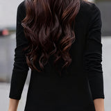 Haut Slim Fit Plissé Manches Longues
